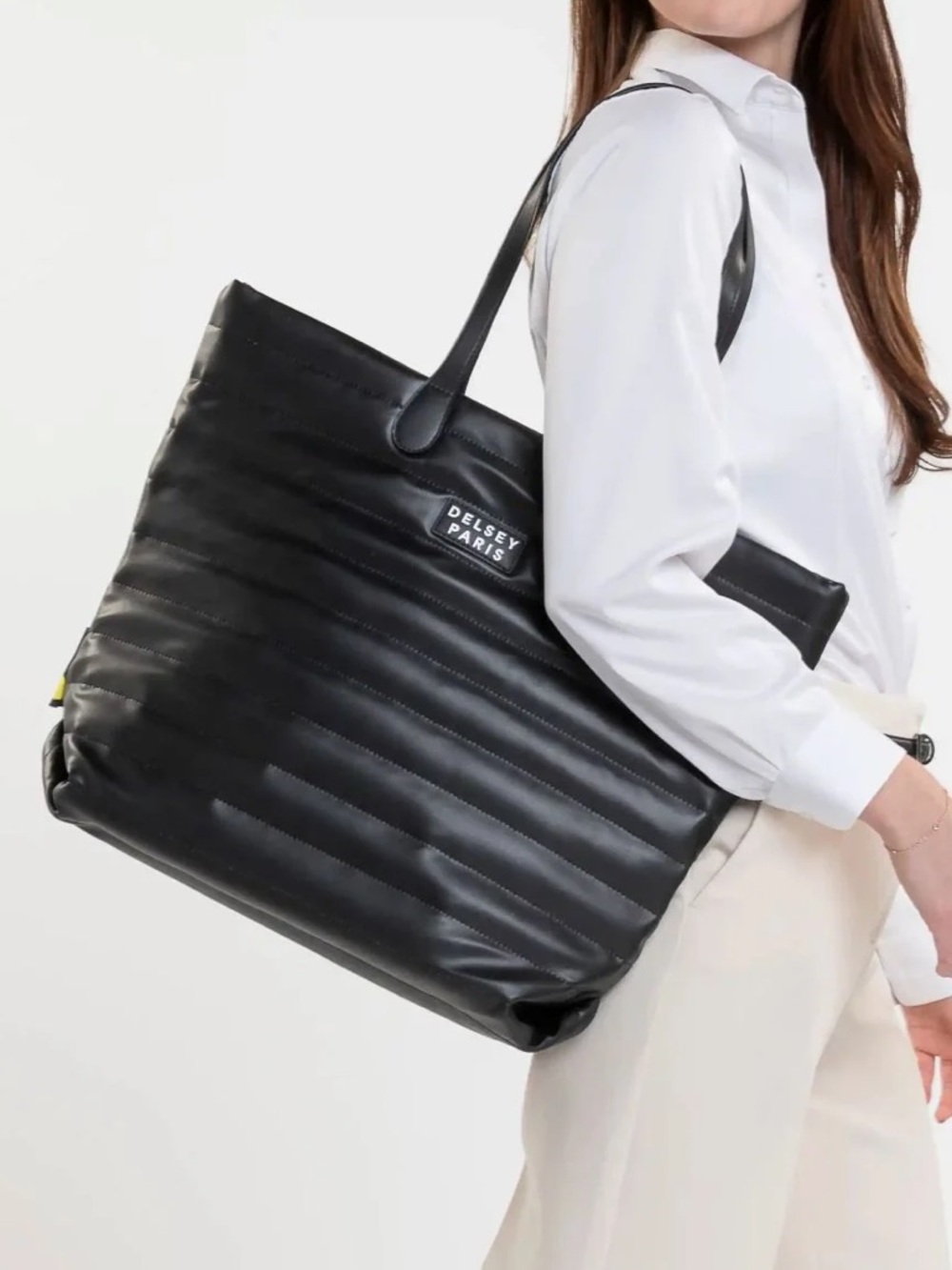 NWT Delsey Paris Cruise 3.0 Softside Tote Travel Bag with Laptop Pocket - Black